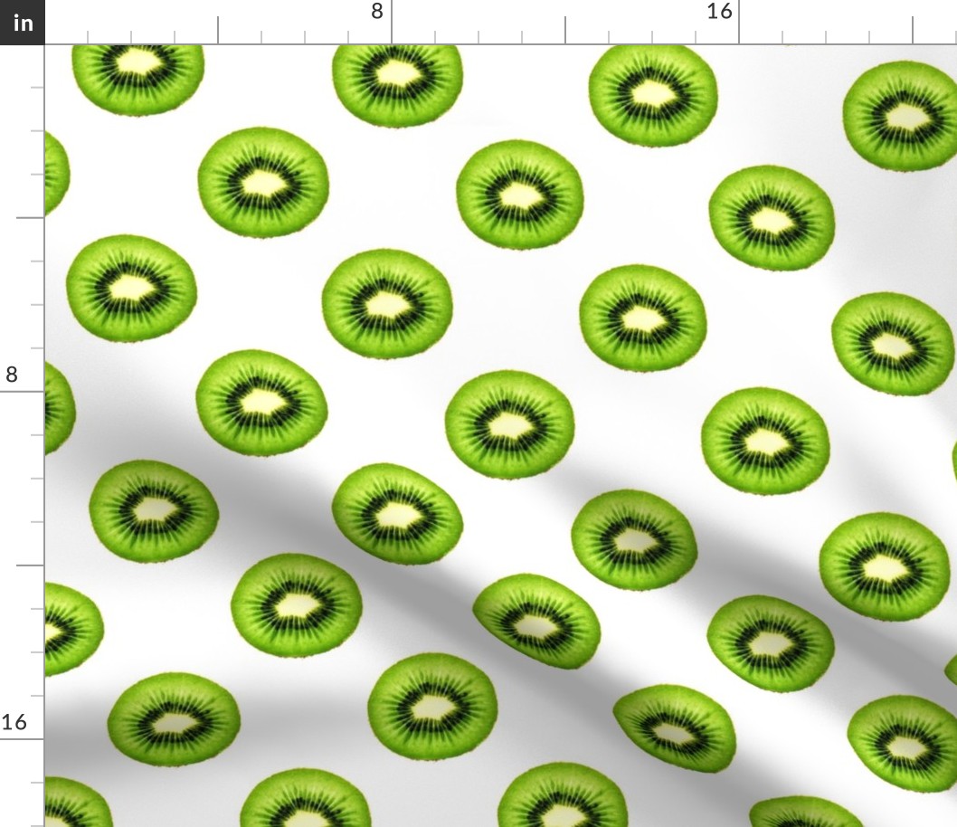 Kiwi Fruit - Small Repeating Pattern