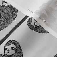 Sloths - Greyscale by Andrea Lauren 