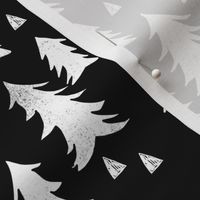 trees // black and white forest woodland tree home decor fir tree