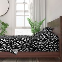 trees // black and white forest woodland tree home decor fir tree