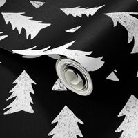 trees // black and white forest woodland tree home decor fir tree