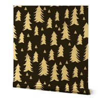 trees // black and white forest woodland tree home decor fir tree