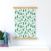 Trees - Kelly Green and White by Andrea Lauren 