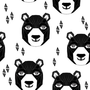 bear // happy bear face bear design bears fabric andrea lauren fabric