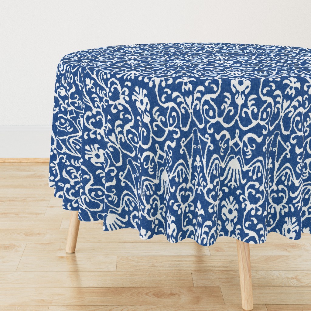 Lucette Ikat in Navy