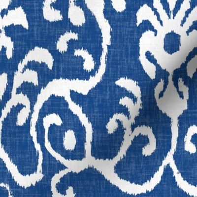 Lucette Ikat in Navy