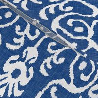 Lucette Ikat in Navy