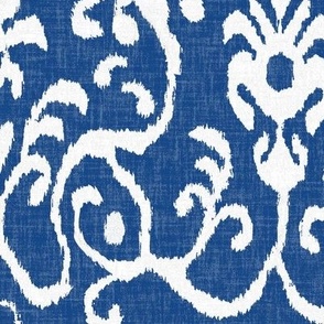 Lucette Ikat in Navy