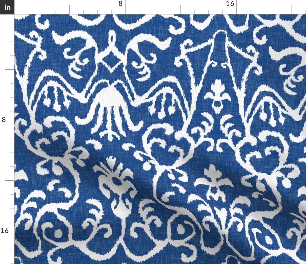 Lucette Ikat in Navy