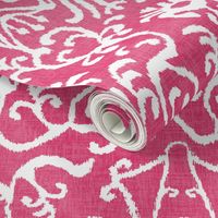 Lucette Ikat in Hot Pink