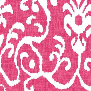 Lucette Ikat in Hot Pink