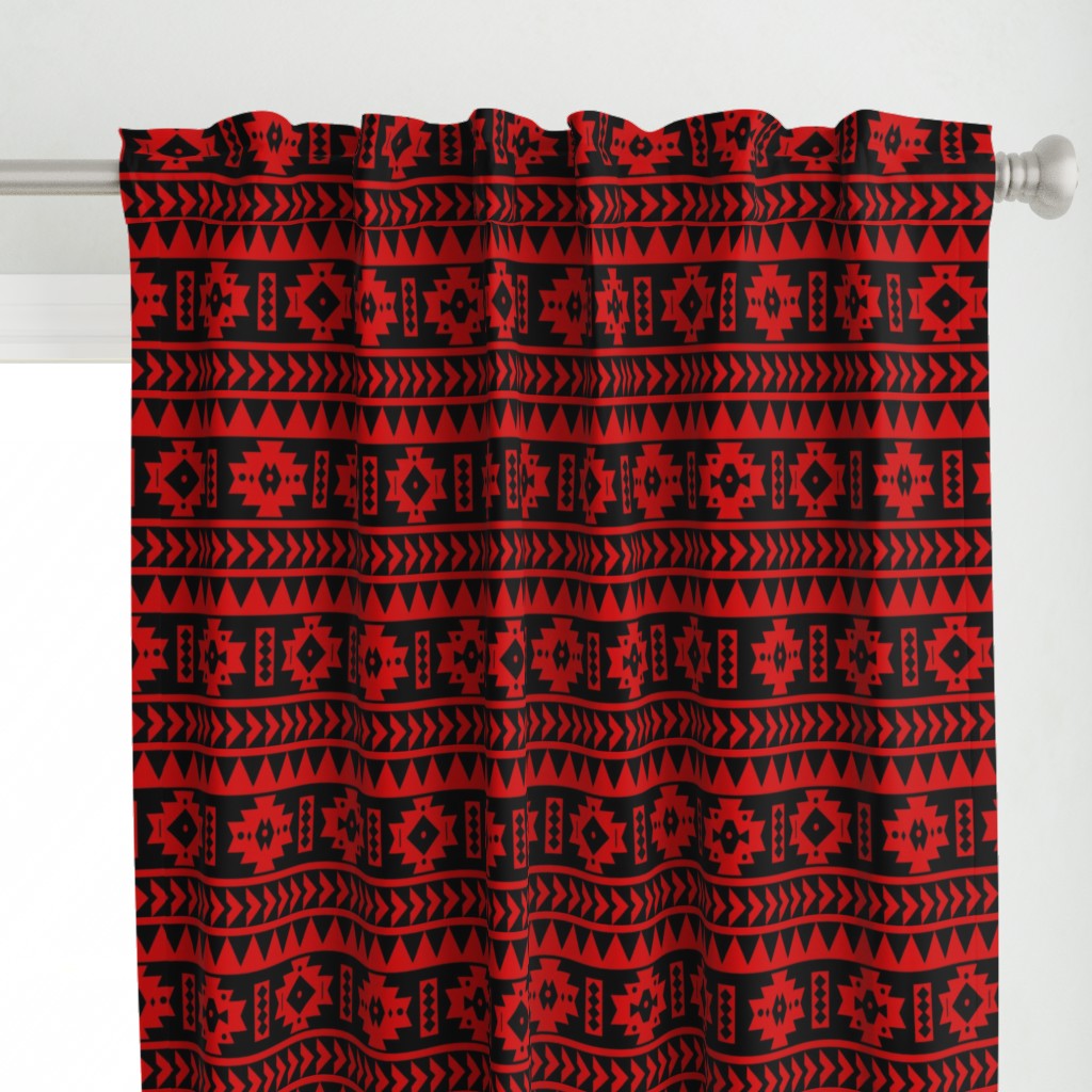 UGA Red and Black Aztec tribal Print