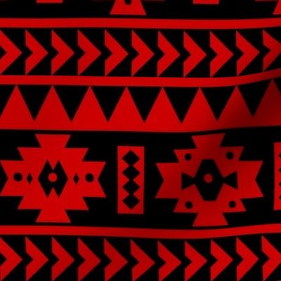 UGA Red and Black Aztec tribal Print