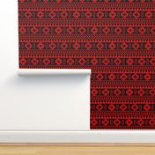UGA Red and Black Aztec tribal Print