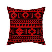 UGA Red and Black Aztec tribal Print