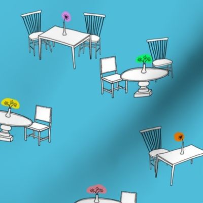 flowers on the tables