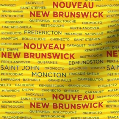 New Brunswick Towns - Yellow