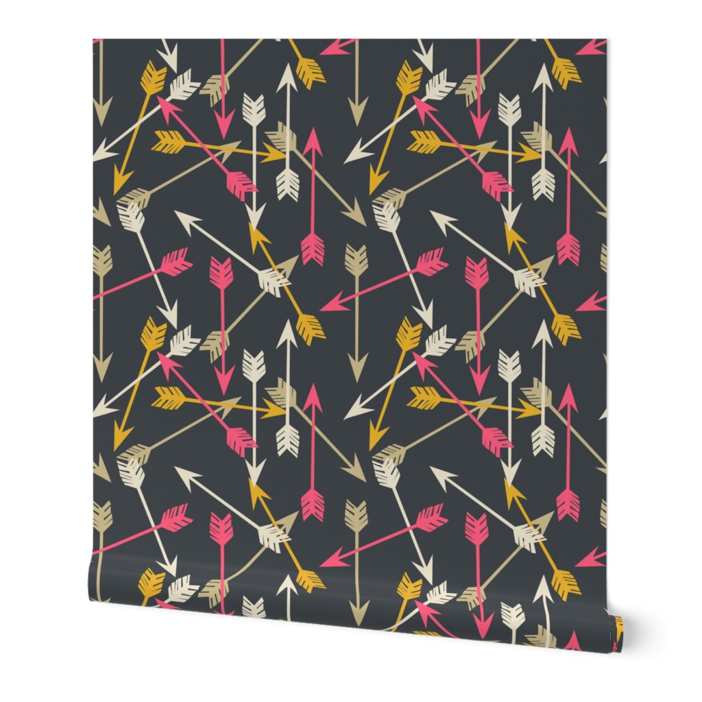 arrows scattered // mini arrows southwest tribal design print