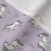 unicorn // pastel purple lilac lavender pale purple girls sweet unicorns fabric