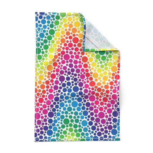 rainbow chevron dots