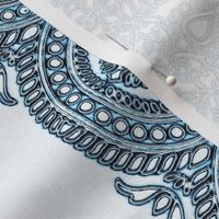 blue lace border