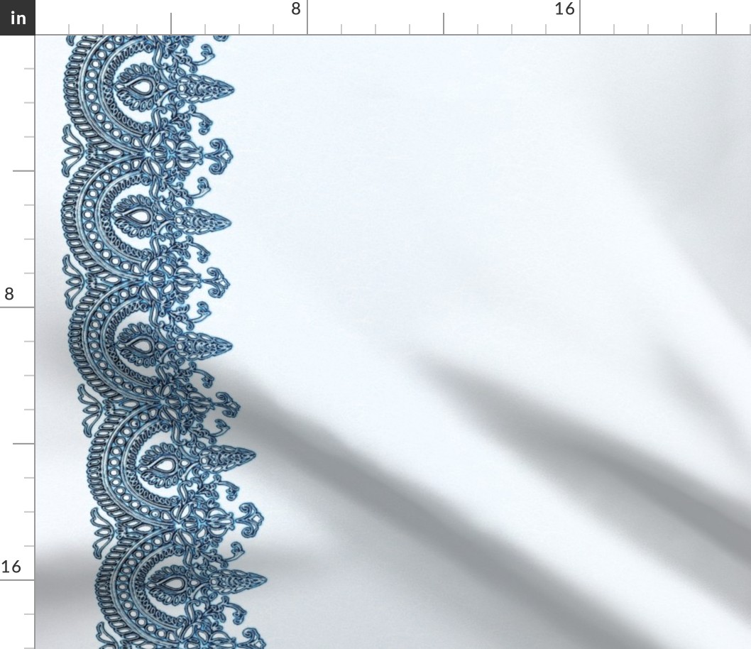 blue lace border