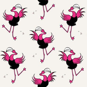 Ballet Flamingos by Sara Burkhard 
