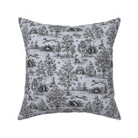 Black Reverse Greyhound Toile