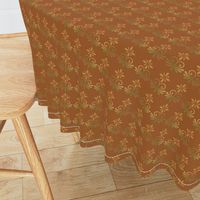 Orange Tones Country Style Floral Large