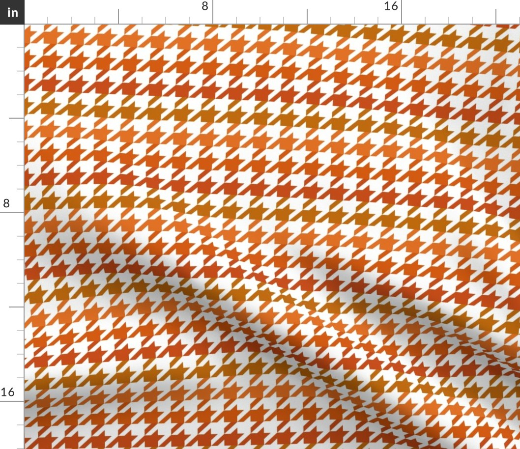 The Houndstooth Check ~ Pumpkin Spice Ombre