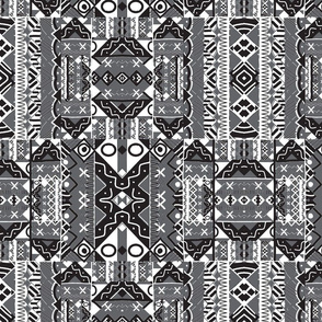 Ethnic Tribal Black and White