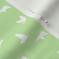 Doves in Flight, Spring Green