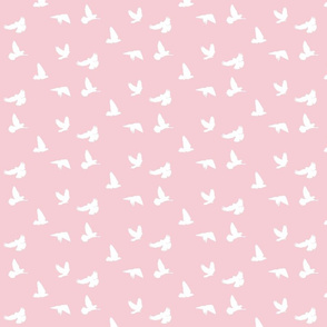 Doves in Flight, Pink