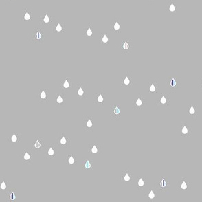 Rain Drops on Gray - Anacortes Rain Clouds