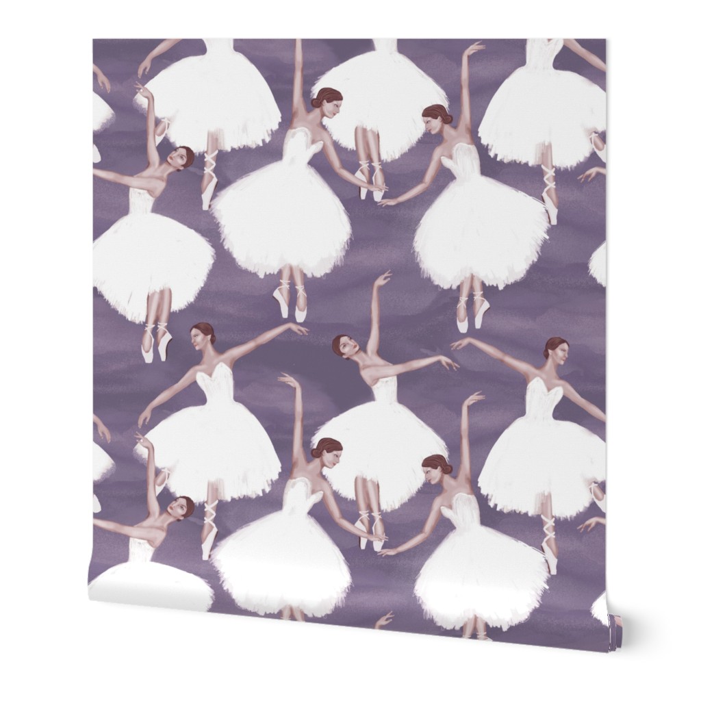 ballerinas on violet