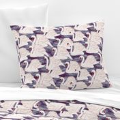 swans in violet