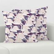 swans in violet