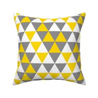 Triangles Yellow Grey White