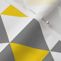 Triangles Yellow Grey White