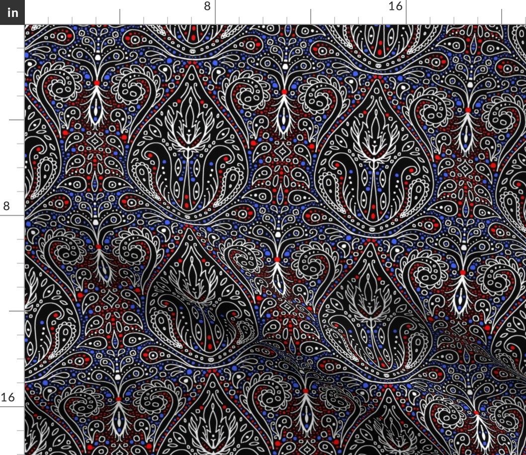 exotic paisley damask