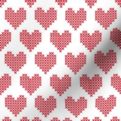 Cross Stitch Hearts