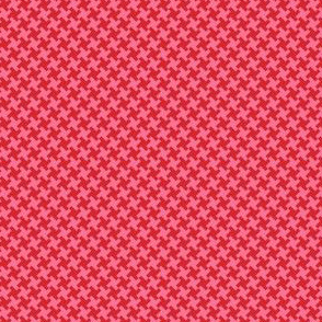 Houndstooth Red&Pink small