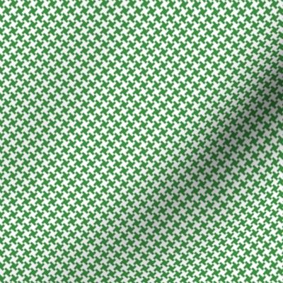 Houndstooth Green&White small