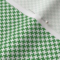 Houndstooth Green&White small