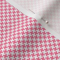 Houndstooth White&Pink small