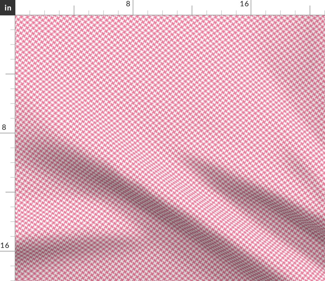 Houndstooth White&Pink small