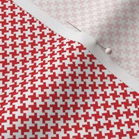 Houndstooth Red&White small