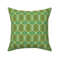 One Star Hexa Paisley Green