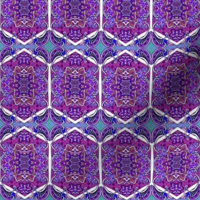 Two Star Hexa Paisley Purple