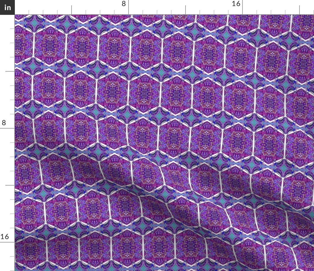 Two Star Hexa Paisley Purple